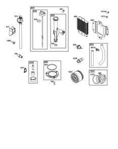 Lubrication Group Diagram and Parts List for 49X977-0005-J1 400000 - 699999 Briggs and Stratton Engine